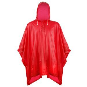 Splashmacs Unisex Adults Mens /Womens Plastic  Poncho /Rain Mac /Jacket / Red